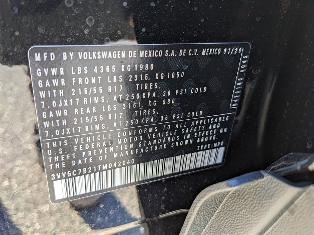 2026 Volkswagen Taos 1.5T S