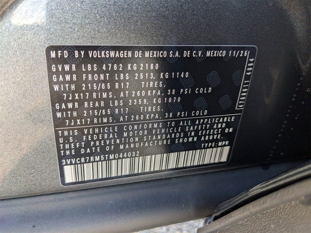 2026 Volkswagen Tiguan 2.0T S