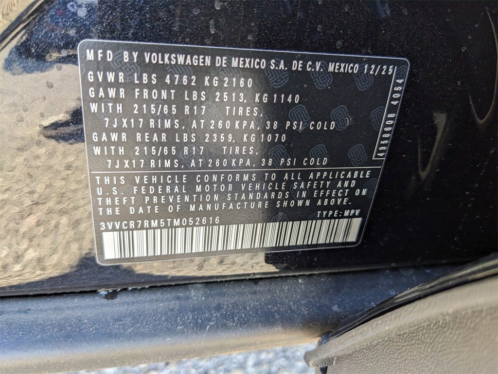 2026 Volkswagen Tiguan 2.0T S