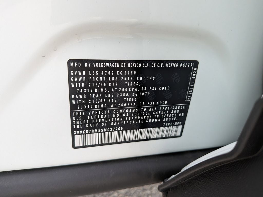 2025 Volkswagen Tiguan 2.0T S