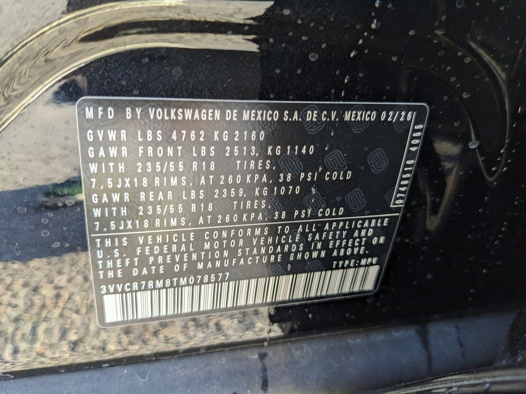 2026 Volkswagen Tiguan 2.0T S