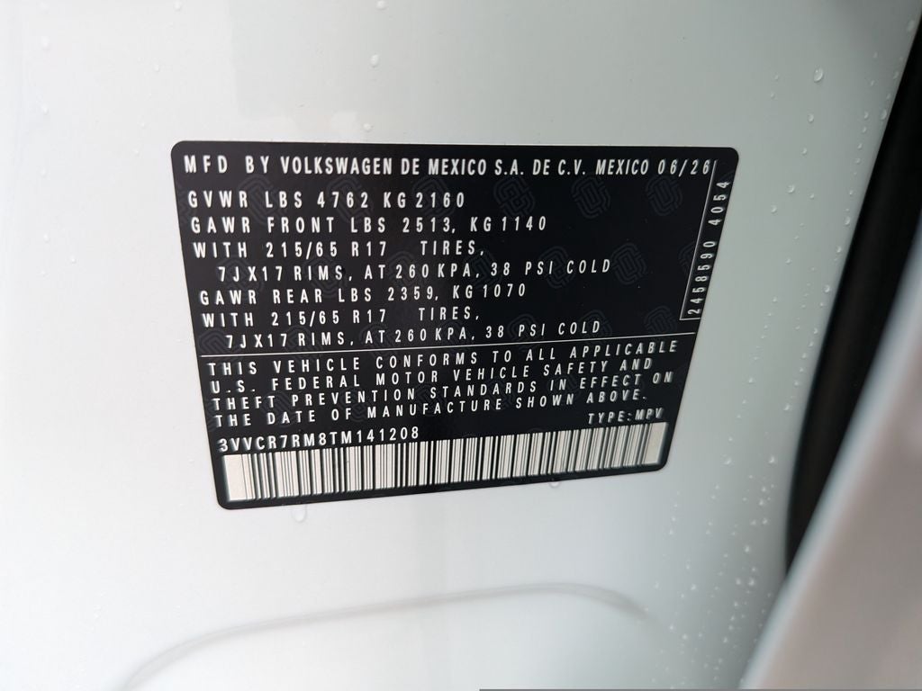 2026 Volkswagen Tiguan 2.0T S