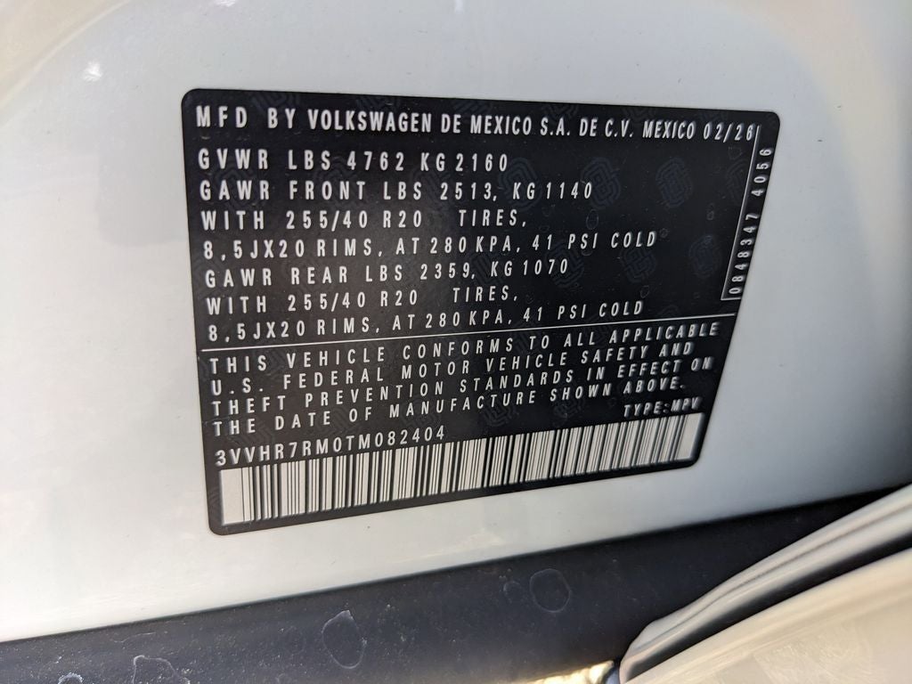 2026 Volkswagen Tiguan 2.0T SE R-Line Black