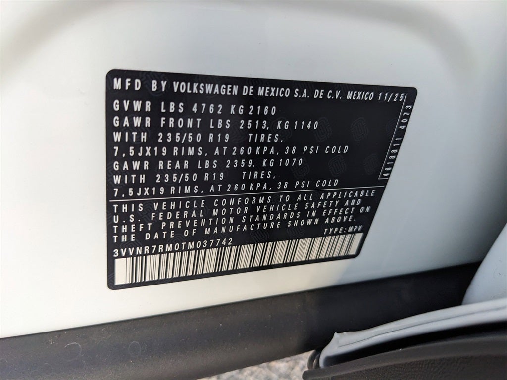 2026 Volkswagen Tiguan 2.0T SE