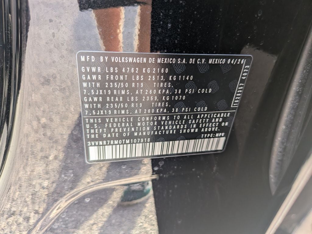 2026 Volkswagen Tiguan 2.0T SE