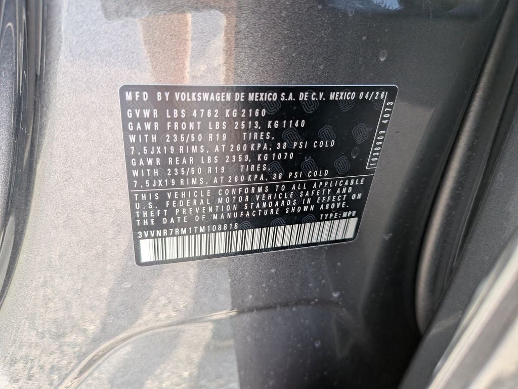 2026 Volkswagen Tiguan 2.0T SE