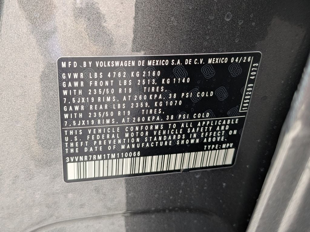 2026 Volkswagen Tiguan 2.0T SE