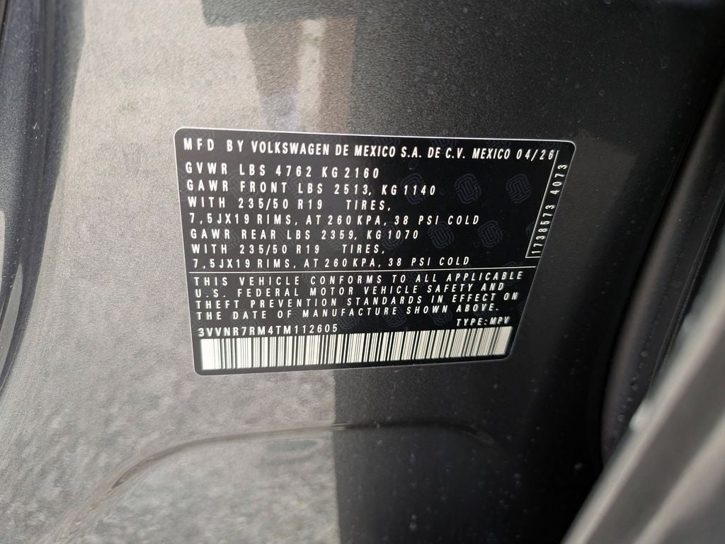 2026 Volkswagen Tiguan 2.0T SE