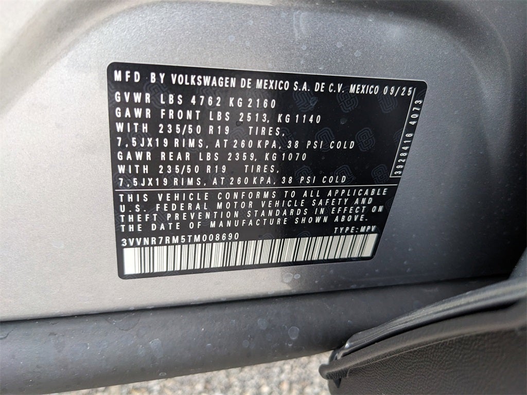 2026 Volkswagen Tiguan 2.0T SE