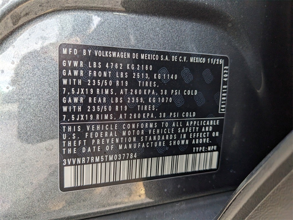 2026 Volkswagen Tiguan 2.0T SE