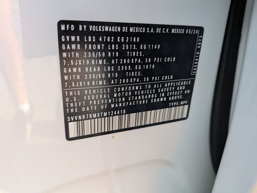 2026 Volkswagen Tiguan 2.0T SE