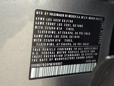2023 Volkswagen Taos 1.5T SE