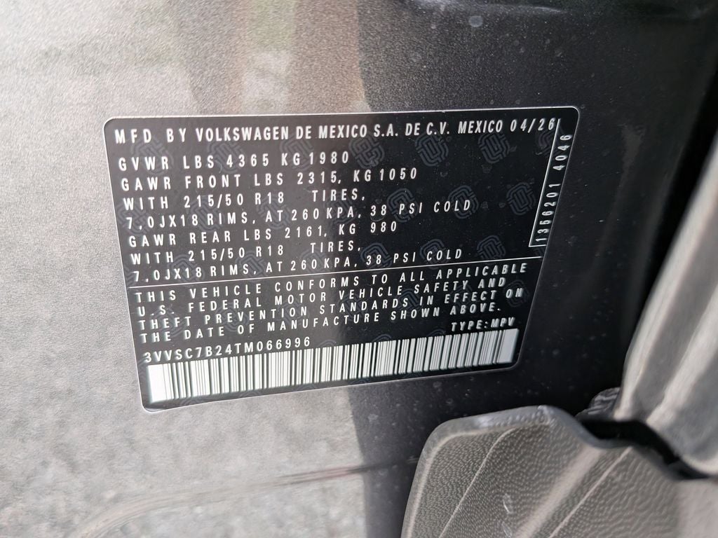 2026 Volkswagen Taos 1.5T SE