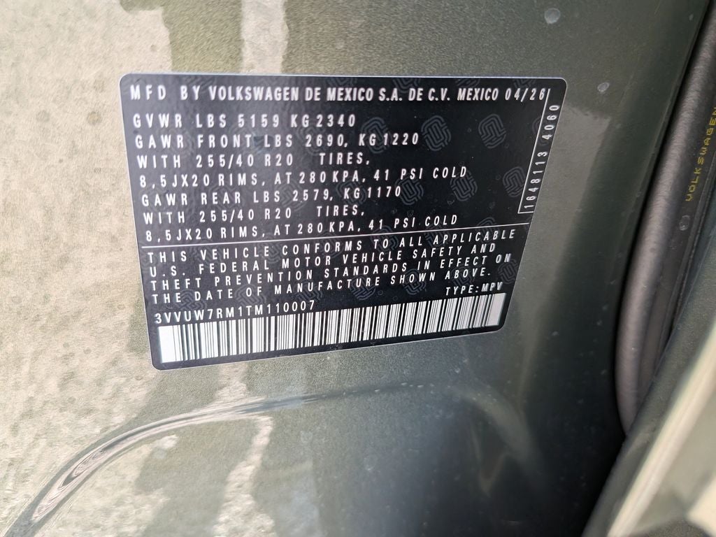2026 Volkswagen Tiguan 2.0T SEL R-Line Turbo