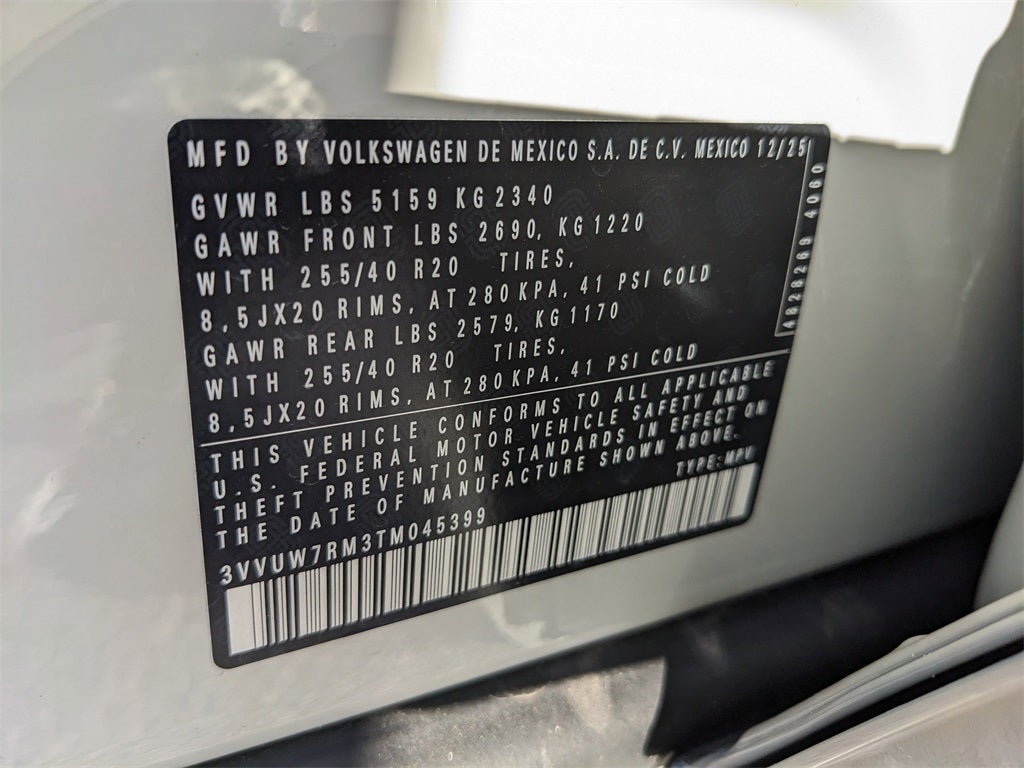 2026 Volkswagen Tiguan 2.0T SEL R-Line Turbo