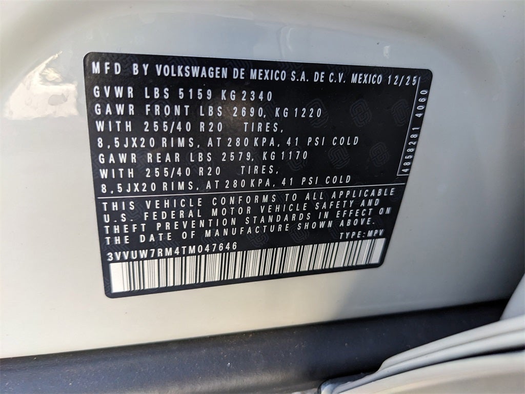 2026 Volkswagen Tiguan 2.0T SEL R-Line Turbo