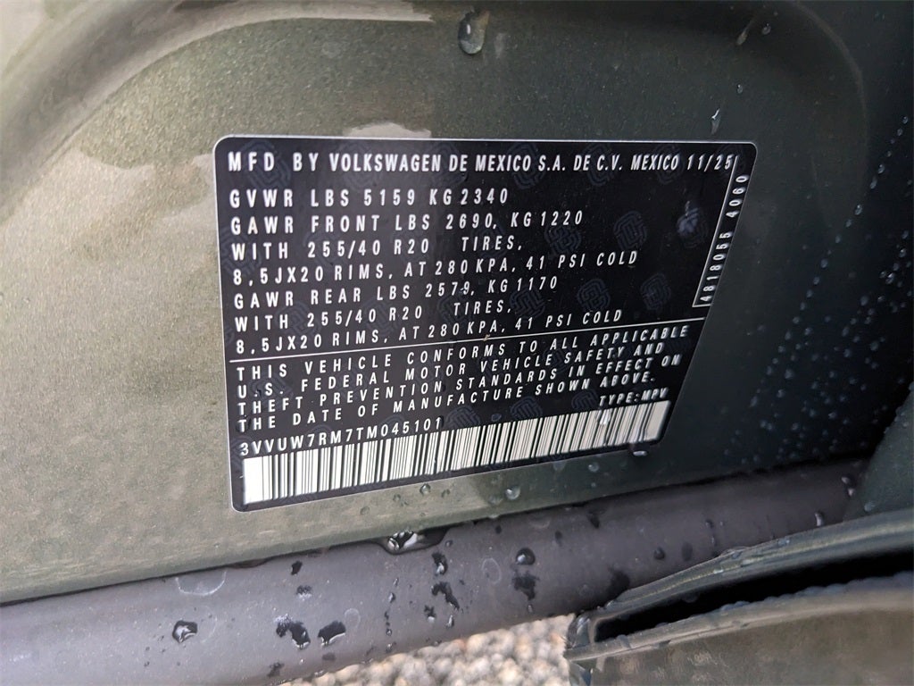 2026 Volkswagen Tiguan 2.0T SEL R-Line Turbo