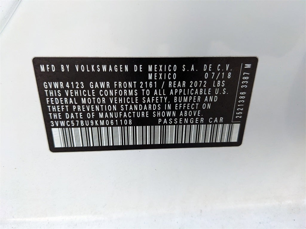 2019 Volkswagen Jetta 1.4T S