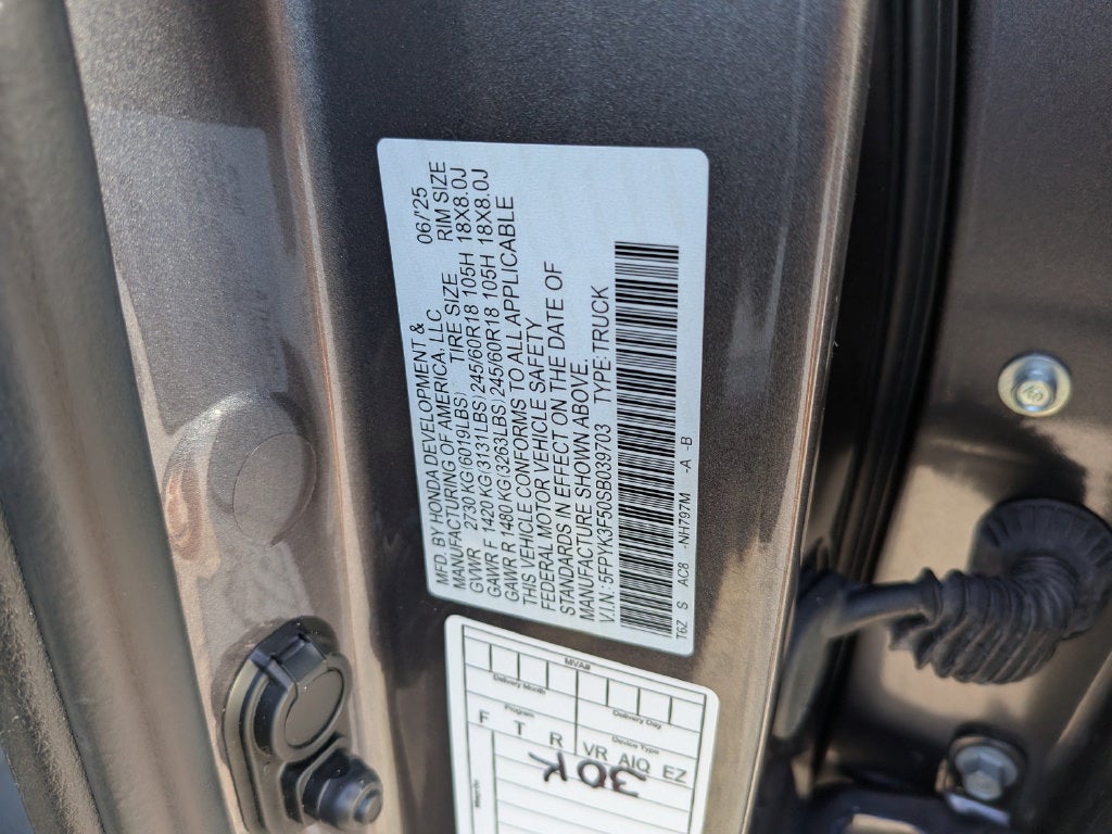 2025 Honda Ridgeline RTL