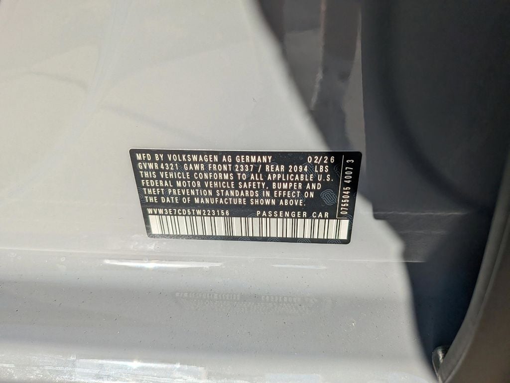 2026 Volkswagen Golf GTI 2.0T SE