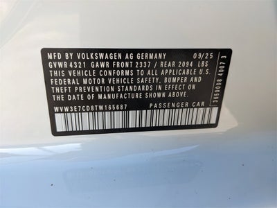 2026 Volkswagen Golf GTI 2.0T SE