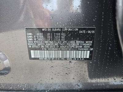 2025 Subaru Legacy Premium