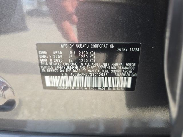 2025 Subaru Legacy Limited