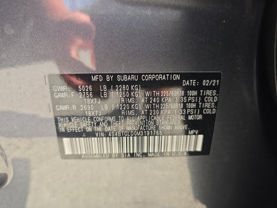 2021 Subaru Outback Onyx Edition XT