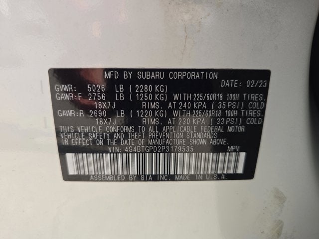 2023 Subaru Outback Touring XT