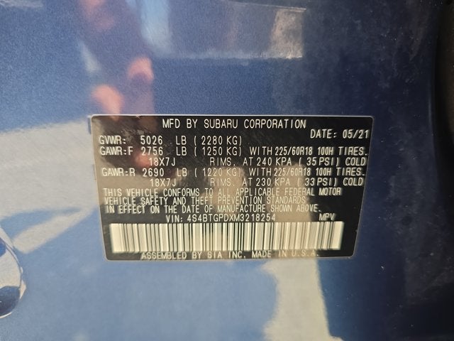 2021 Subaru Outback Touring XT