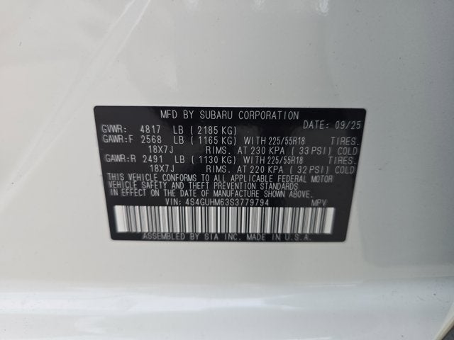 2025 Subaru Crosstrek Limited