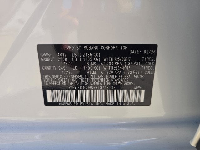 2026 Subaru Crosstrek Wilderness