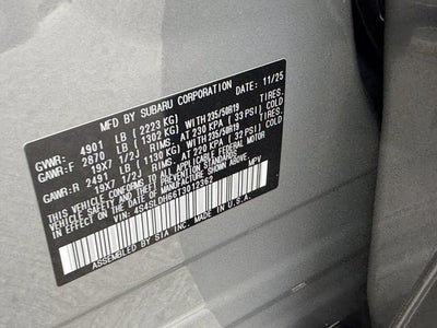 2026 Subaru Forester Sport