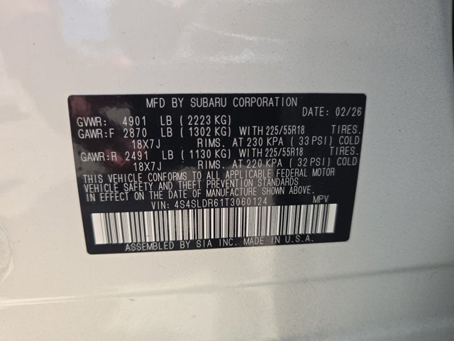 2026 Subaru Forester Limited