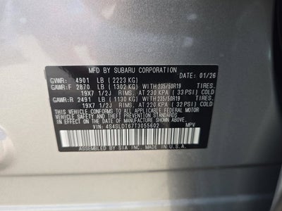 2026 Subaru Forester Touring