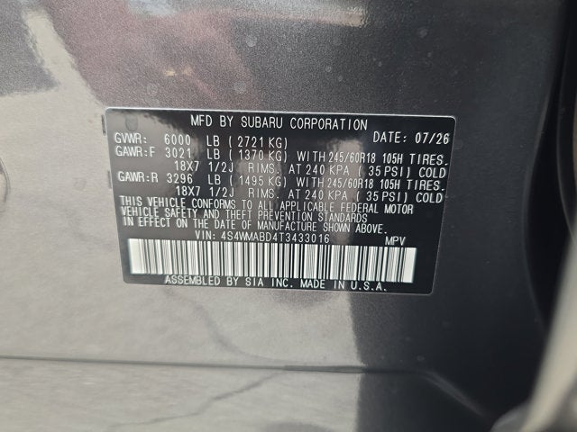 2026 Subaru Ascent Premium