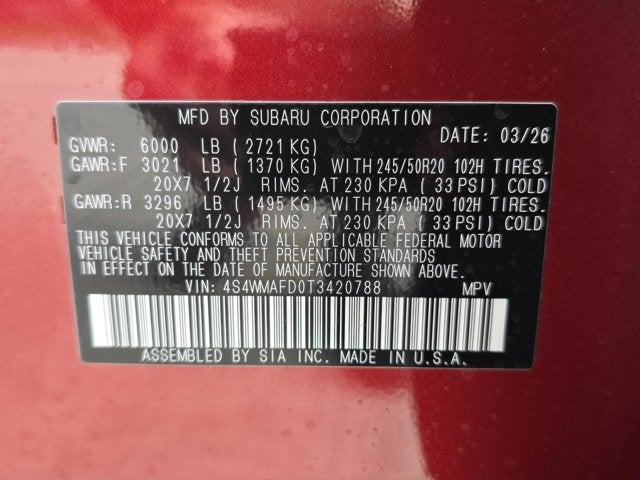 2026 Subaru Ascent Limited