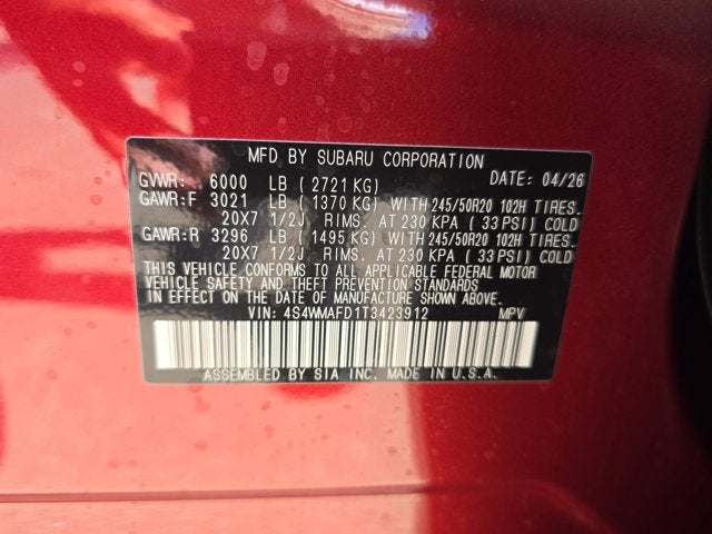 2026 Subaru Ascent Limited