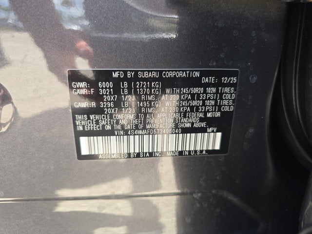 2026 Subaru Ascent Limited