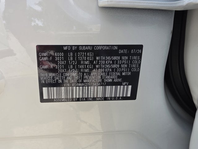 2026 Subaru Ascent Limited