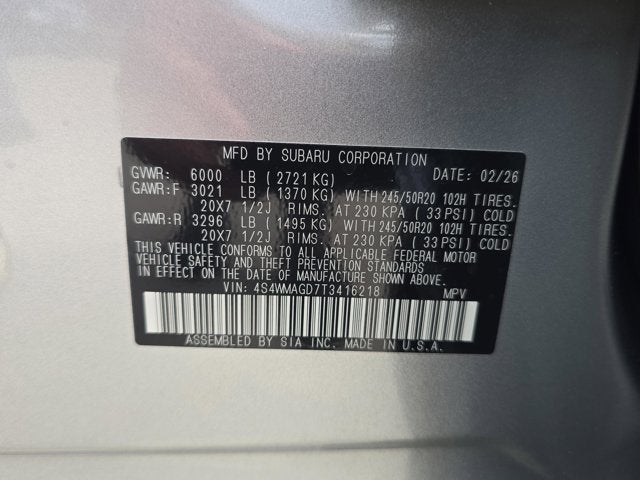 2026 Subaru Ascent Limited