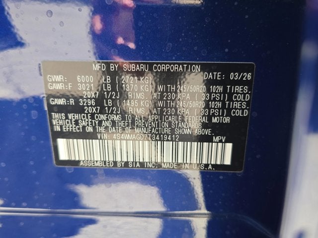 2026 Subaru Ascent Limited