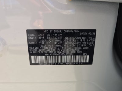 2026 Subaru Ascent Touring