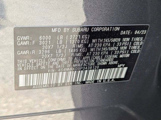 2023 Subaru Ascent Onyx Edition Limited