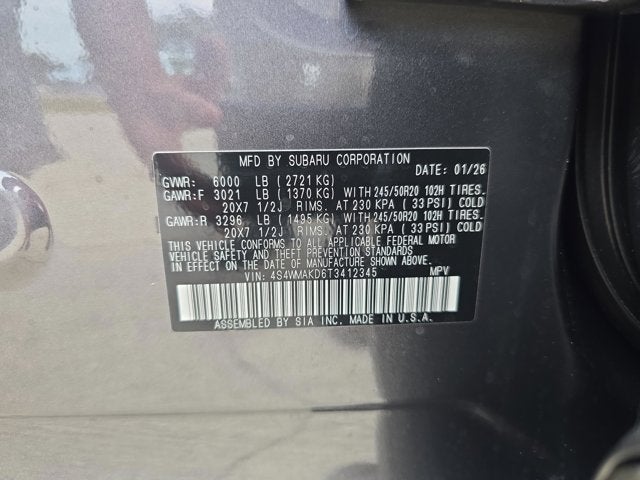 2026 Subaru Ascent Touring