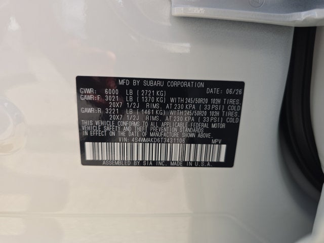 2026 Subaru Ascent Touring