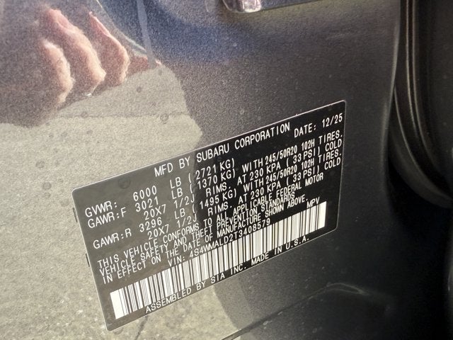 2026 Subaru Ascent Onyx Edition Touring