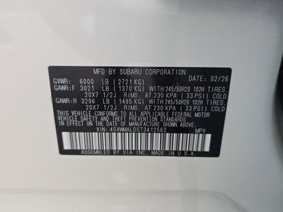 2026 Subaru Ascent Onyx Edition Touring