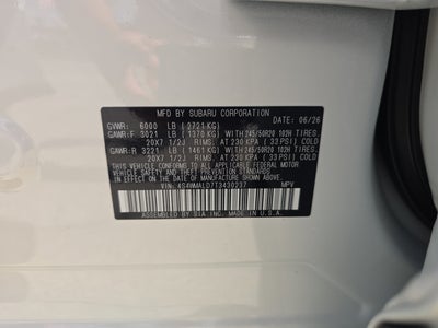 2026 Subaru Ascent Onyx Edition Touring