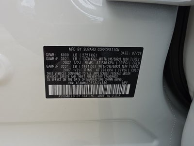 2026 Subaru Ascent Onyx Edition Touring